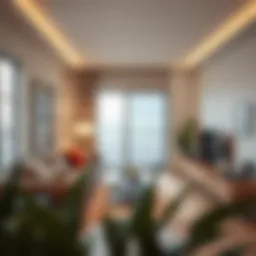 Cozy apartment interior showcasing modern design