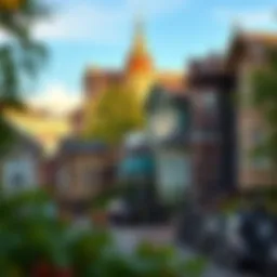 A scenic view of Capitol Hill showcasing its unique architecture