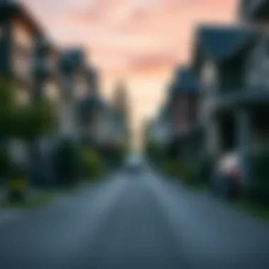 Charming streets of West Seattle lined with upscale homes