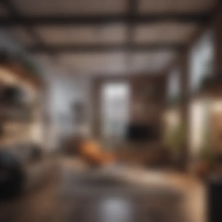 Innovative storage solutions in a compact loft space