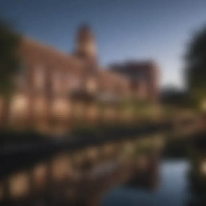 Scenic view of the surroundings of Pearl Brewery highlighting local attractions