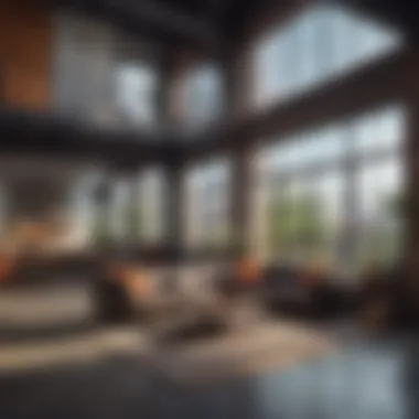 Stylish Modern Loft Apartment Modern loft apartment with industrial design elements and large windows