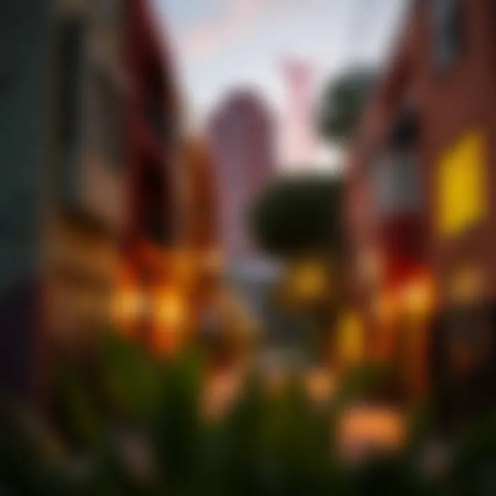 Vibrant Neighborhood Scene in Los Angeles Vibrant neighborhood scene in Los Angeles