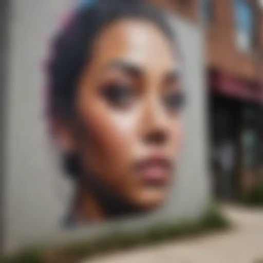 Vibrant street art in Atlanta's neighborhoods showcasing local culture