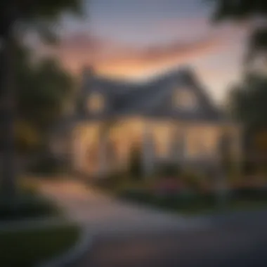 Welcoming Neighborhood Vibe Charming neighborhood scene highlighting community features