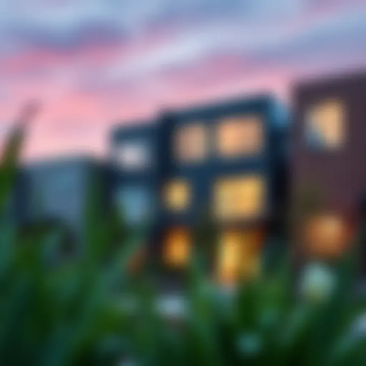 Contemporary architectural design in a modern Baltimore neighborhood