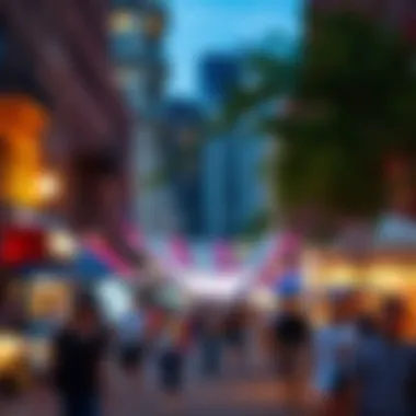 A vibrant street festival showcasing local culture