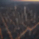 Aerial view of Manhattan showcasing iconic skyline and parks