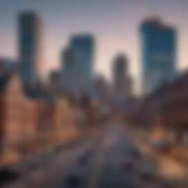 Boston skyline with modern and historic buildings