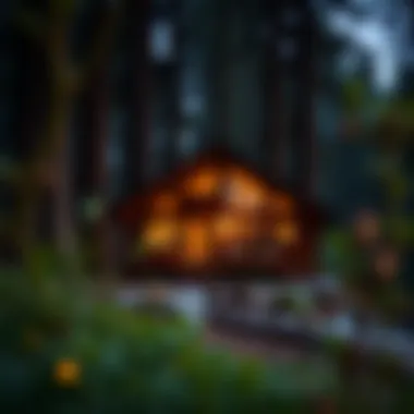 Serenity in the Redwoods A serene cabin nestled among towering redwoods