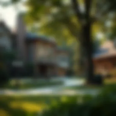 Inviting community park in Cathedral Heights with lush greenery