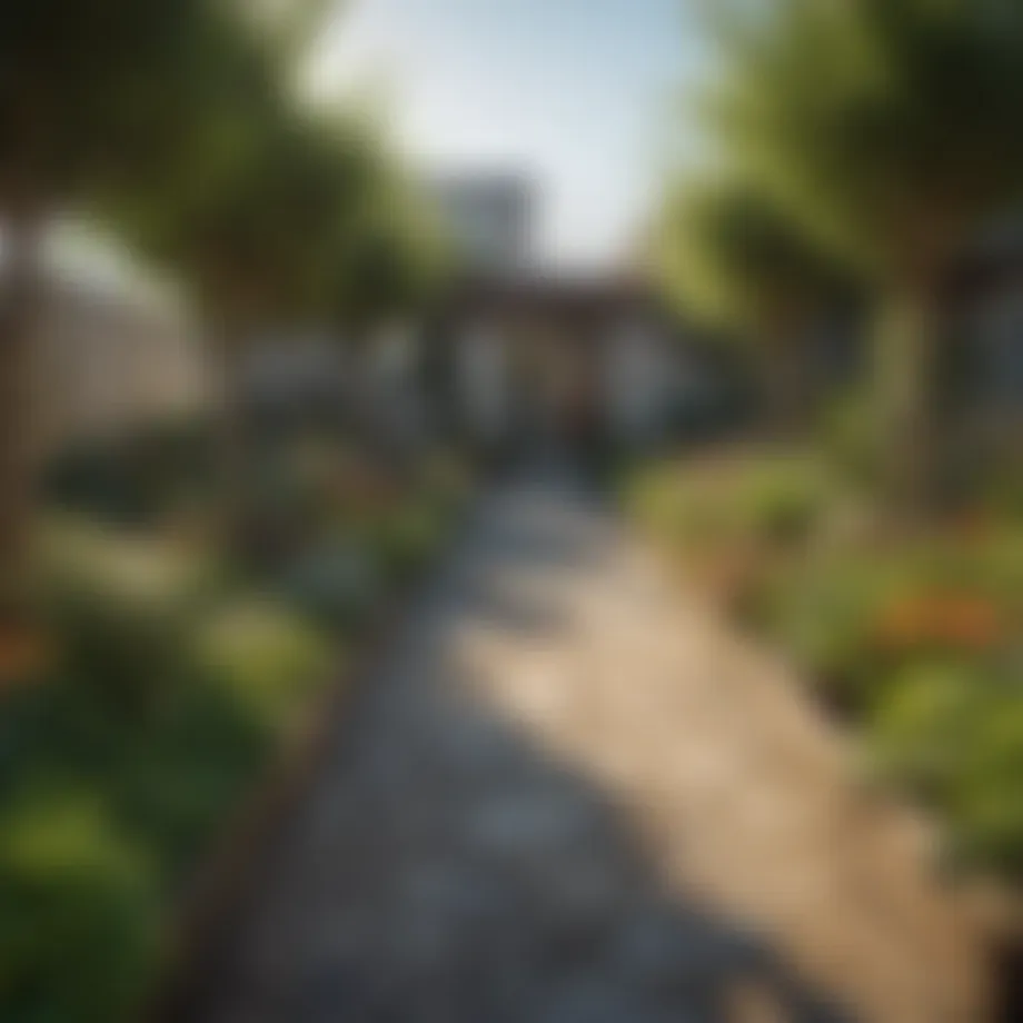 A vibrant communal garden in Los Angeles showcasing urban agriculture.