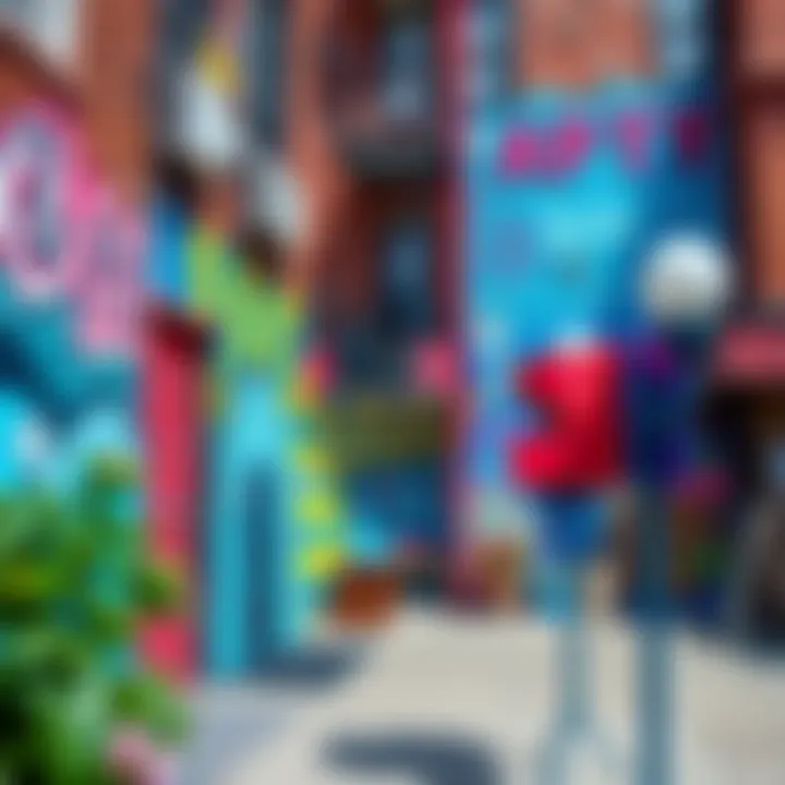 Artistic Expressions in Wicker Park Vibrant street art in Wicker Park