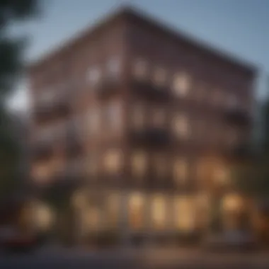 Historical images depicting the evolution of heritage apartments over the decades