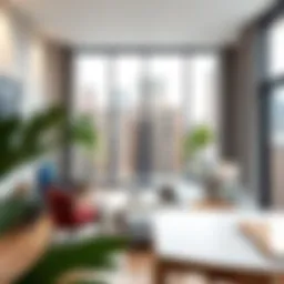 Stylish apartment interior showcasing modern design.