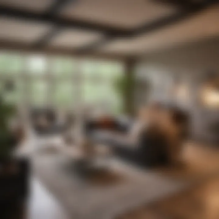 Cozy living space in a budget-friendly rental