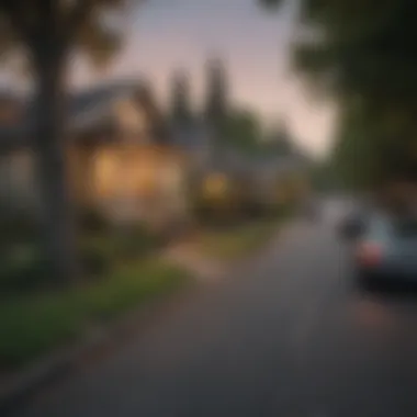 Picturesque street view of Fremont neighborhood