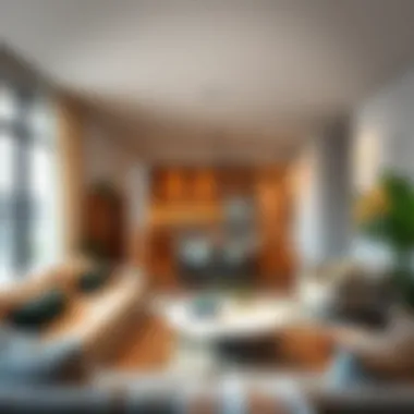 Stylish Interiors in San Diego Rentals Interior of a modern rental apartment highlighting spacious living areas