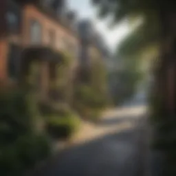 Charming residential street in Philadelphia showcasing rental homes
