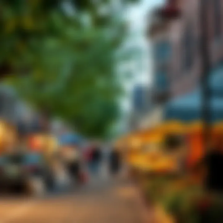 Local Street Market Vibes Bustling street market showcasing local businesses and crafts in Denver