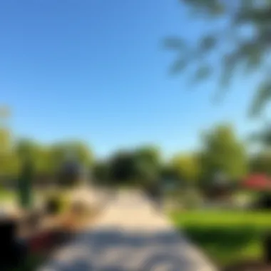 Charming Community Park Charming park in the heart of a Denver district with families enjoying leisure time