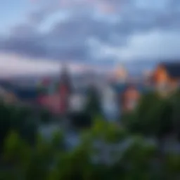 Scenic view of a vibrant Denver neighborhood showcasing local architecture