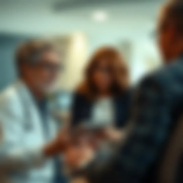 Access to Quality Healthcare Healthcare professional consulting with a patient