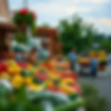 Engaging Local Amenities for Lifestyle Enhancement Vibrant local market showcasing fresh produce