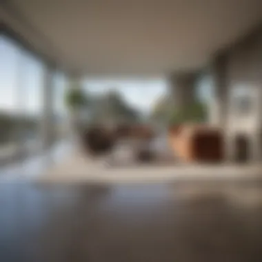 Modern interior of a La Jolla rental home