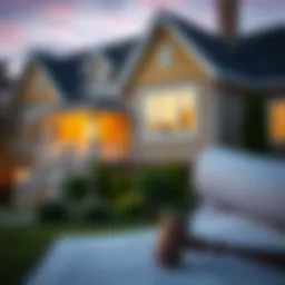 Illustration of a rental property with legal documents