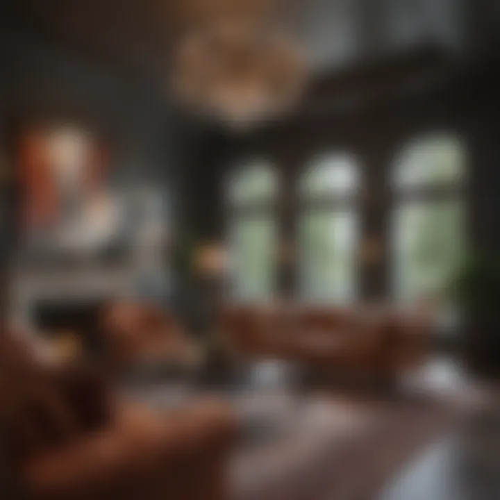 Elegant living room in a mansion