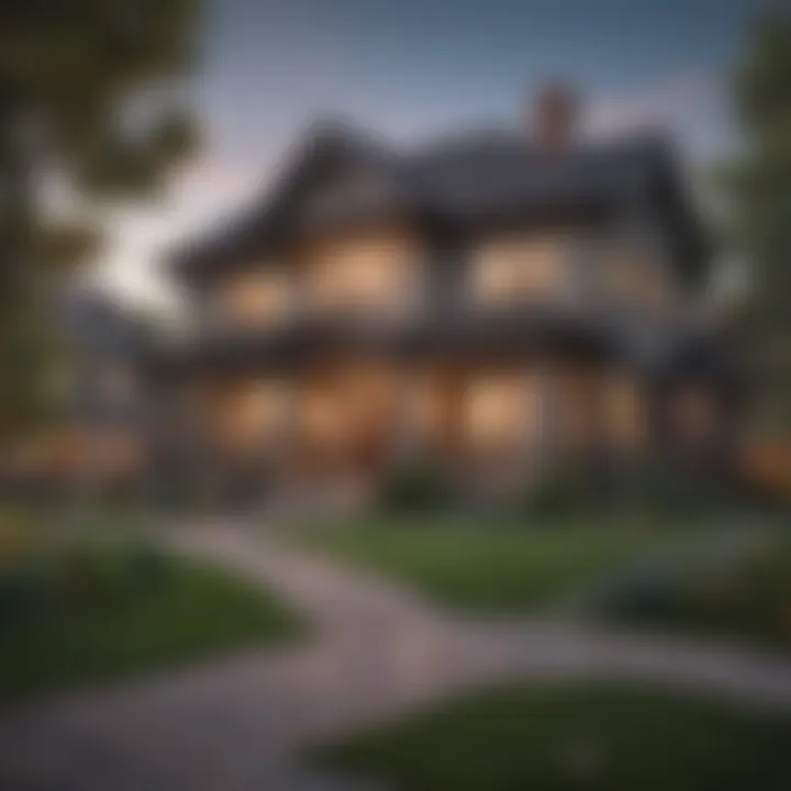 Scenic neighborhood view in Denver