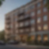 Stunning exterior view of a Mississippi apartment building showcasing architectural design.