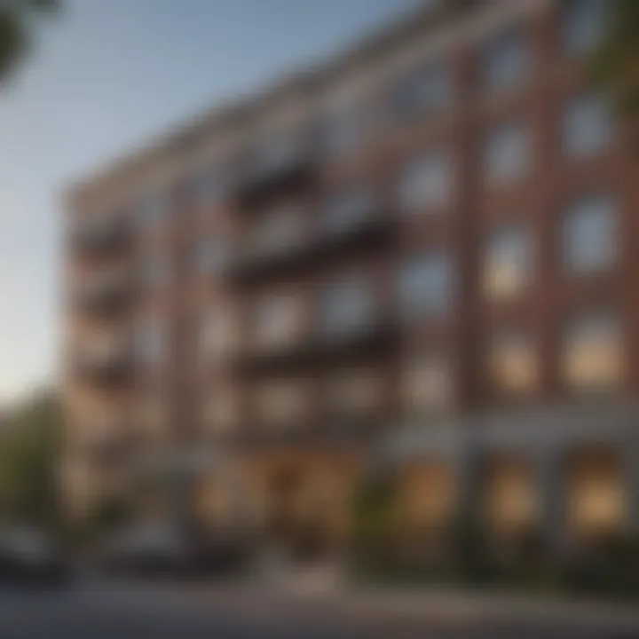 Stunning exterior view of a Mississippi apartment building showcasing architectural design.