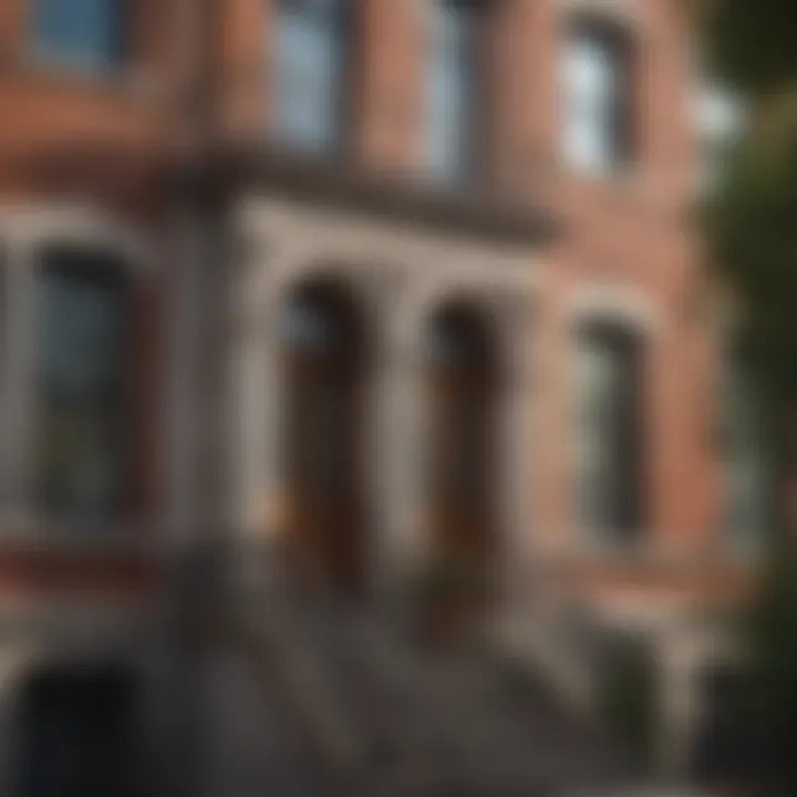 Architectural details of NYU StuyTown showcasing its unique design elements