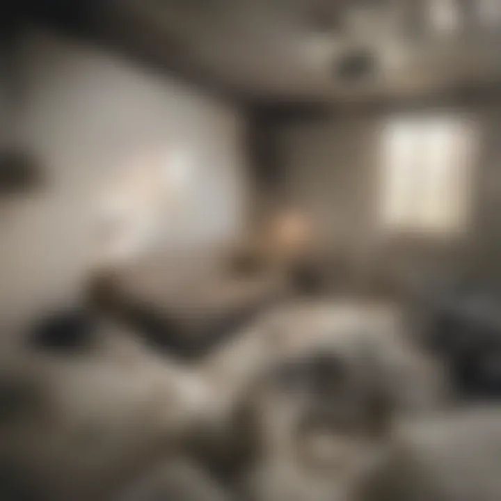 Cozy living room interior of a student apartment