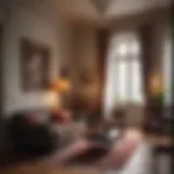 Interior of a beautifully restored old city apartment showcasing vintage decor