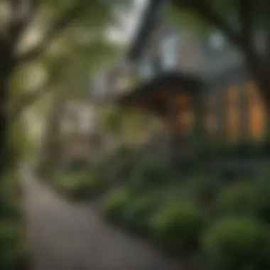 Charming street view of a Portland neighborhood showcasing unique architecture and lush greenery