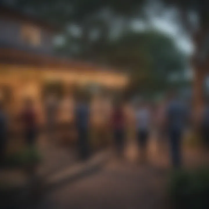Community gathering at a local event