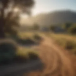 Beautiful ranch landscape in Los Angeles