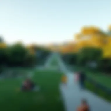 Lush green parks in Eagle Rock with families enjoying outdoor activities