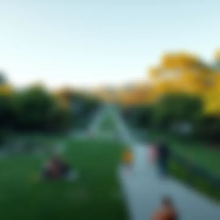 Lush green parks in Eagle Rock with families enjoying outdoor activities