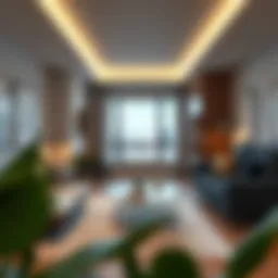 Modern studio apartment interior in Miami