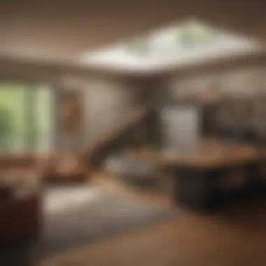 A modern rooming house showcasing contemporary living spaces.