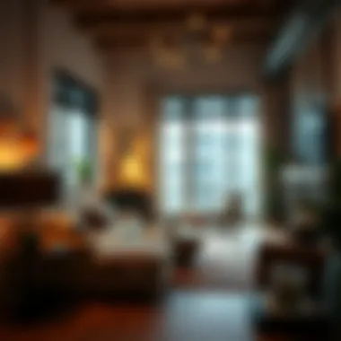 Charming living room setup showcasing eclectic decor