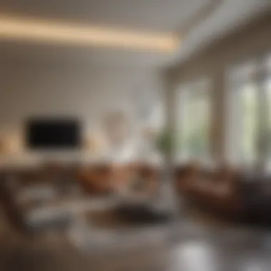 Interior Design: Elegant Living Spaces at The Alamo Apartments Well-designed living space featuring contemporary furnishings in The Alamo Apartments.