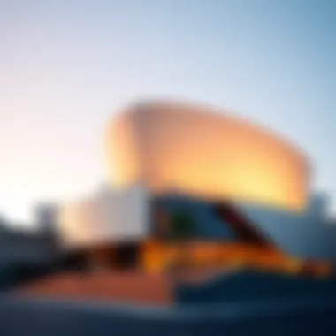 Artistic architecture of the Walt Disney Concert Hall showcasing modern design