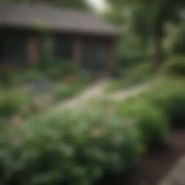 Lifestyle Offerings in a Chicago Suburb Lush greenery and well-kept gardens representing suburban lifestyle