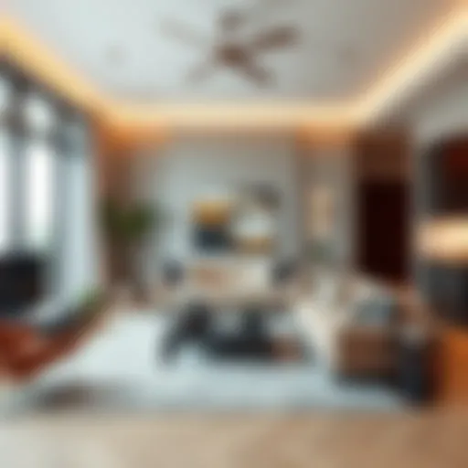Stylish living room of a modern apartment
