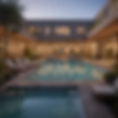 Community Amenities: A Hub of Relaxation and Interaction Community amenities including a pool and lounge area
